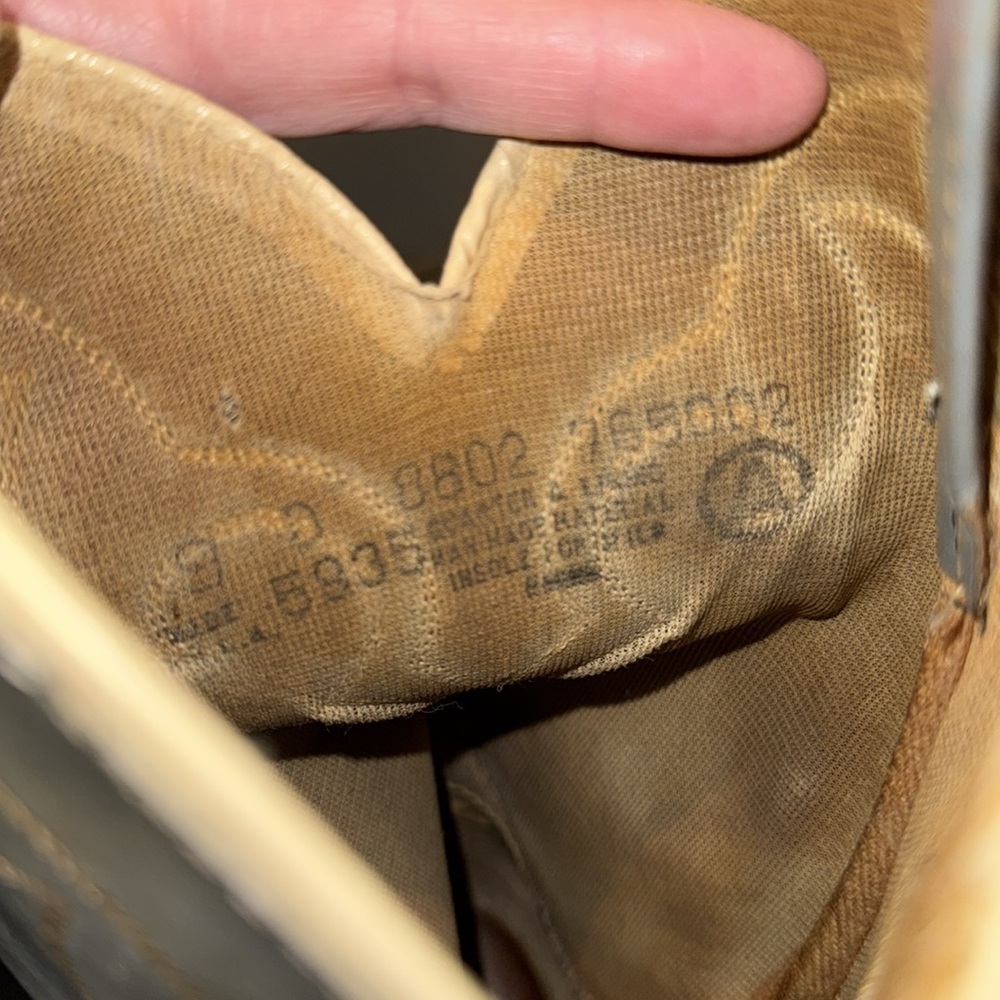 Vintage gray Dingo distressed rugged worn cowboy western boots size 9D - Picture 12 of 14